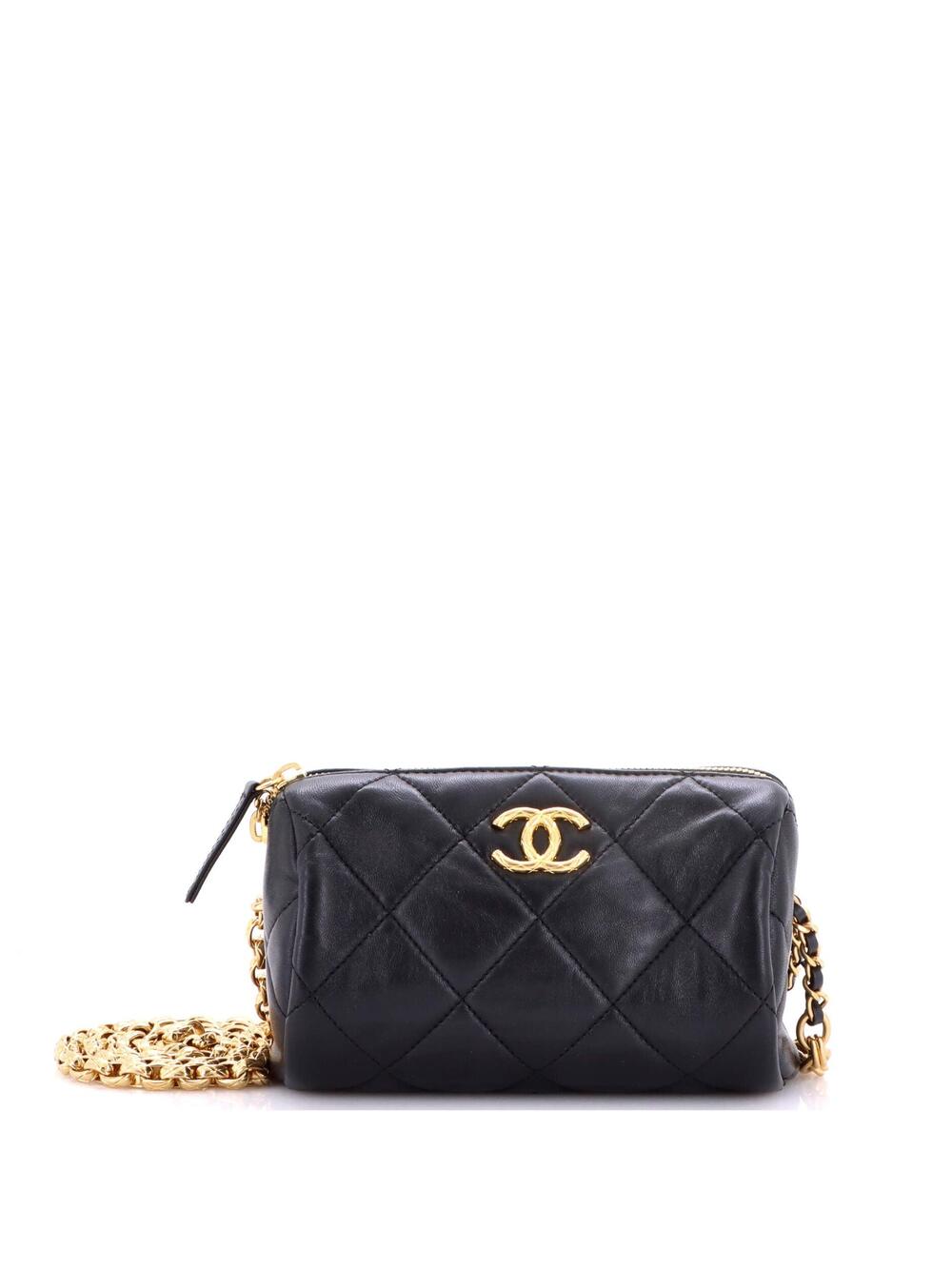 Chanel Pearl Cc Medallion Chain Bowling #260992C33B